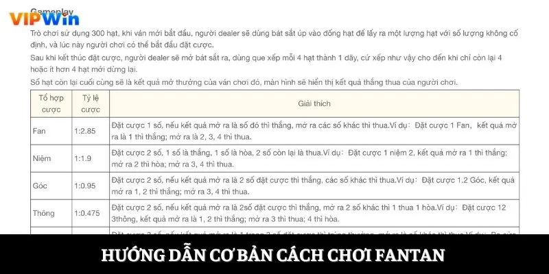 Hướng dẫn cơ bản cách chơi Fantan 