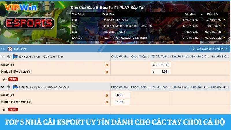 nhà cái Esport uy tín