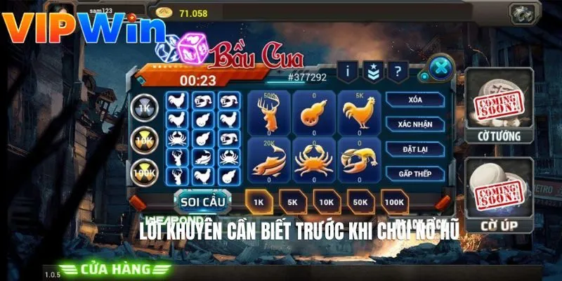 Lời khuyên cần biết trước khi chơi nổ hũ