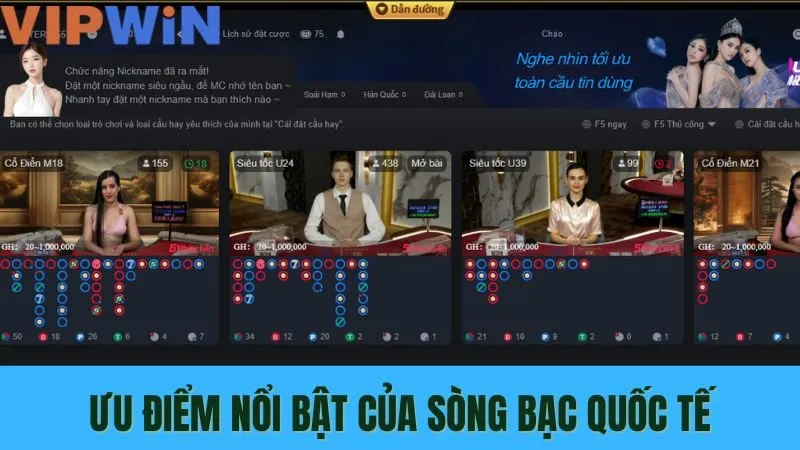 Trải Nghiệm Các Trò Chơi Sòng Bạc Quốc Tế Tại VIPWIN