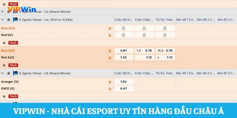 Vipwin - Nhà cái Esport uy tín hàng đầu châu Á