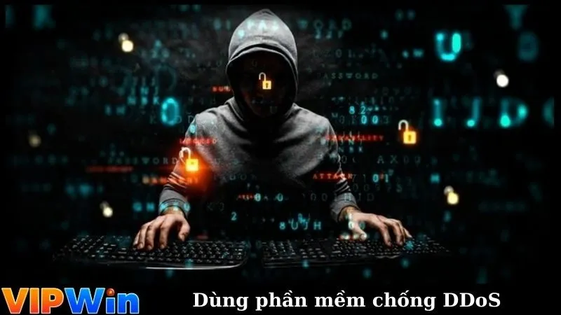 Dùng phần mềm chống DDoS 