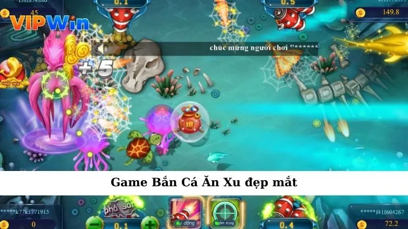 Game Bắn Cá Ăn Xu đẹp mắt