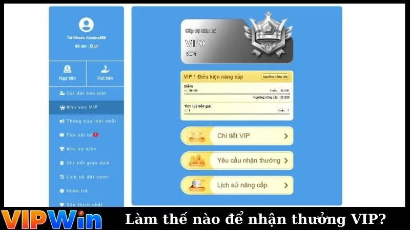 Làm thế nào để nhận thưởng VIP?