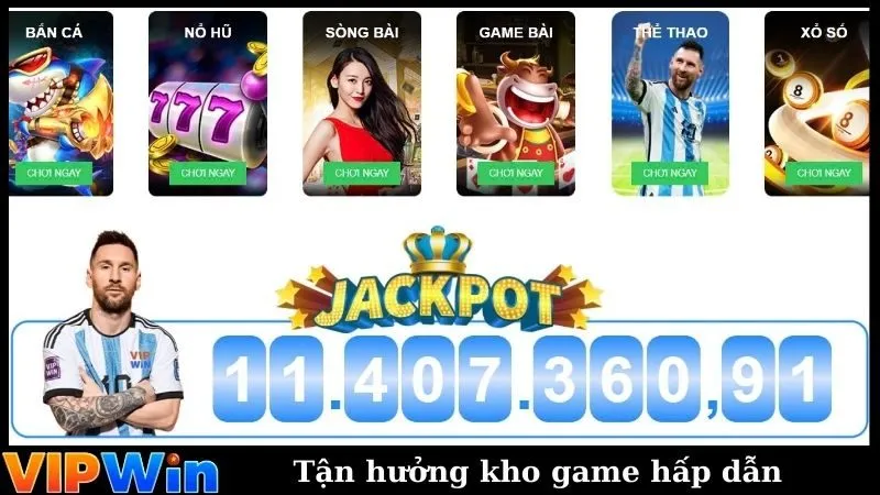 Tận hưởng kho game hấp dẫn