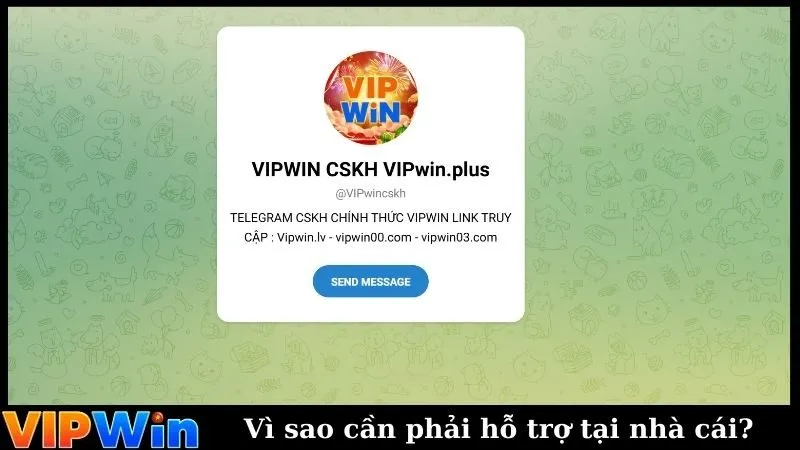 Vì sao cần phải hỗ trợ tại nhà cái?